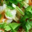Зелева салата с моркови